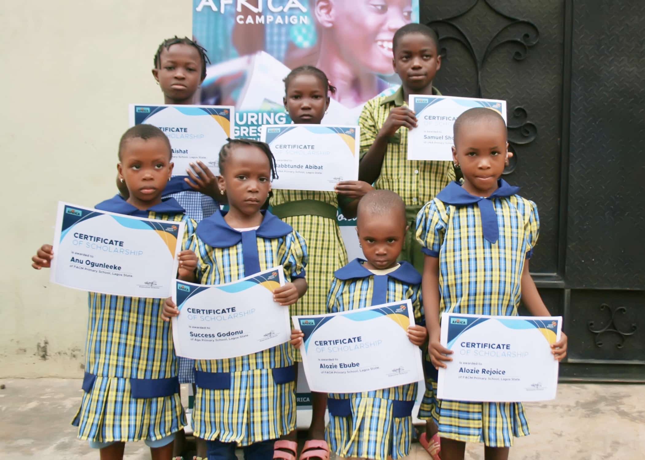 21 Children Receive The Ignite Africa Scholarship in Iju, Lagos.
